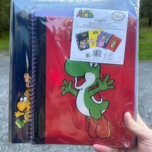 NINTENDO SUPER MARIO BINDER BUNDLE: NEW IN PACKAGE